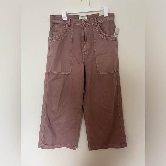 Free People We The Free Piper Mid-Rise Crop Wide-Leg Jeans - Picture 7 of 12